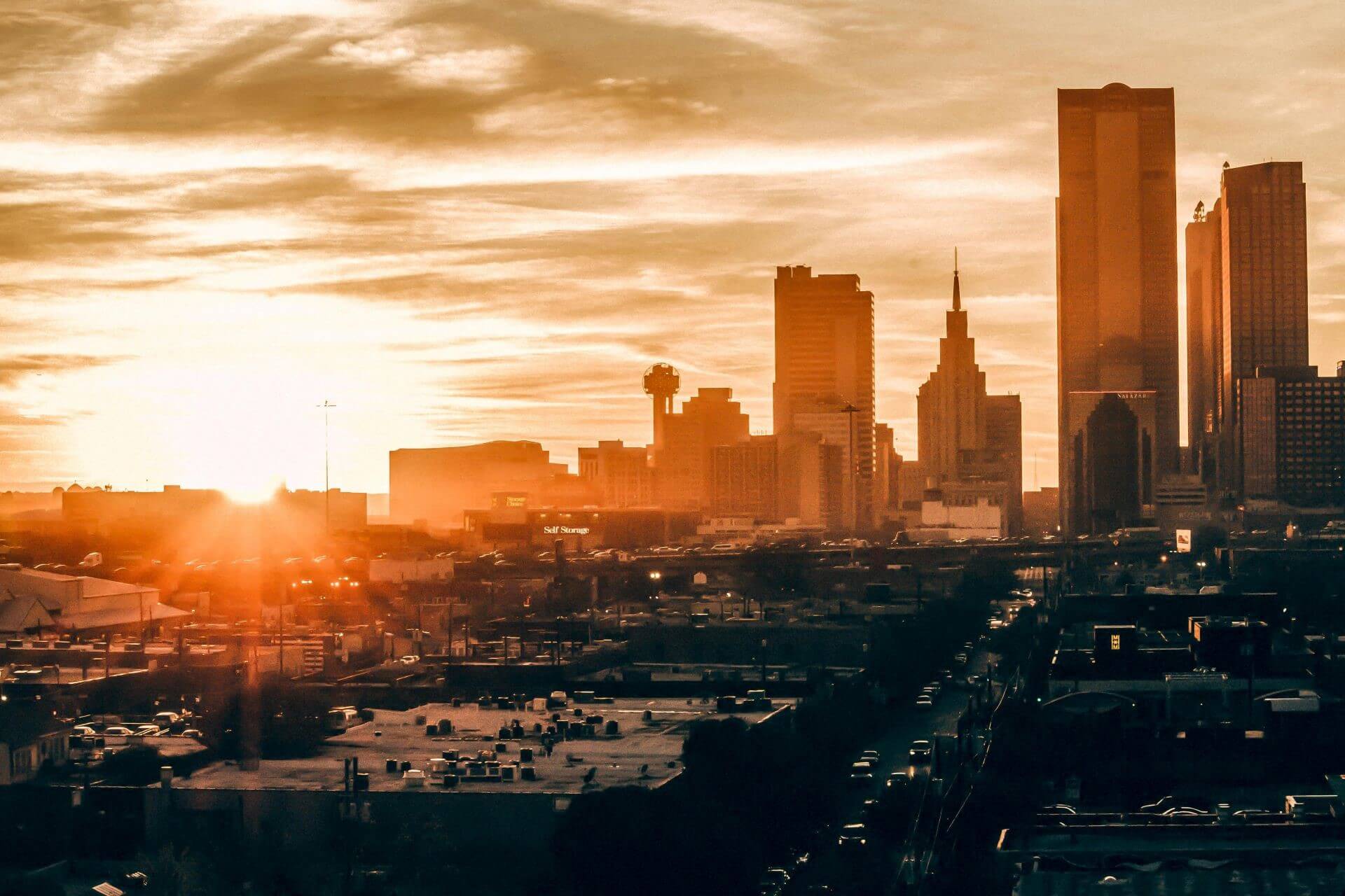 Beautiful view of the skyline of Dallas, Texas